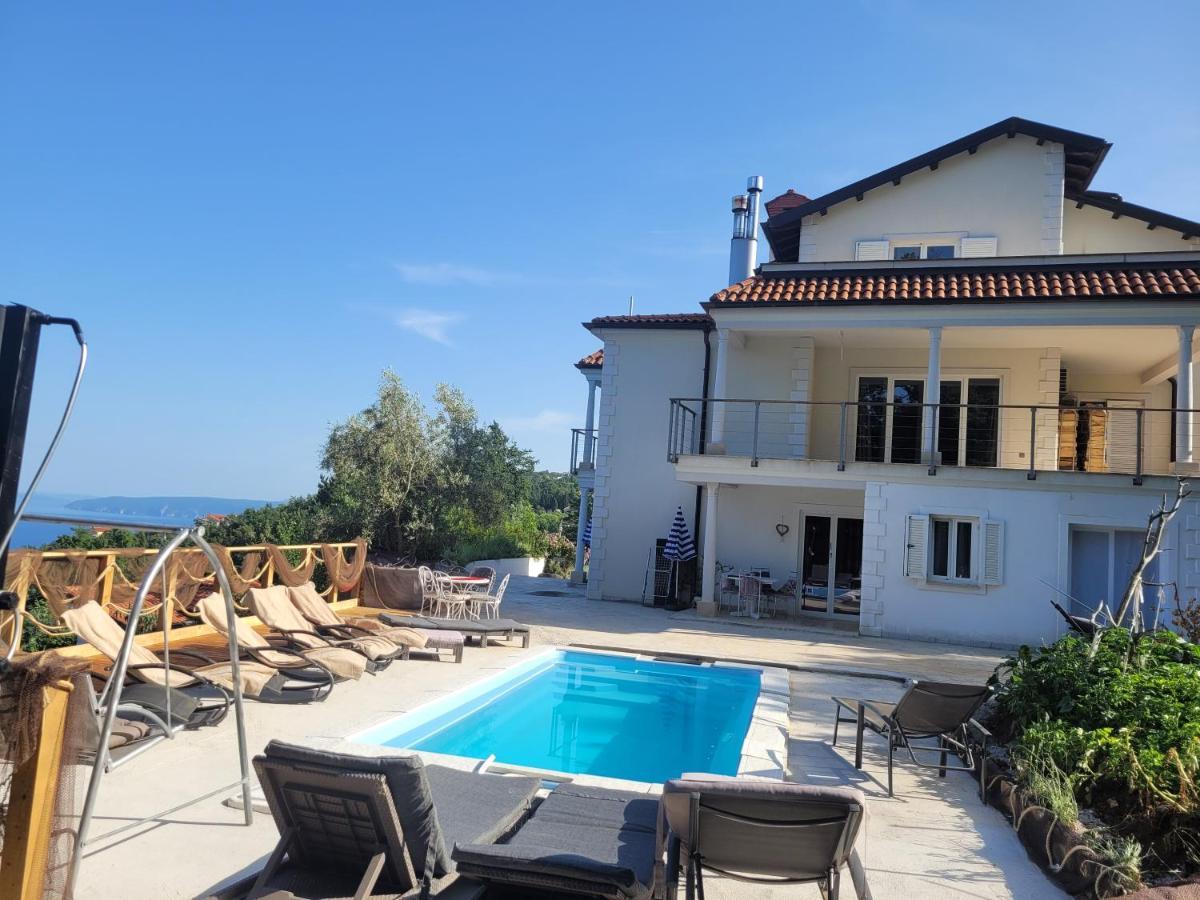 Ferienwohnung Mit Pool Kroatien Mit Meerblick Und Pool 로브란 외부 사진