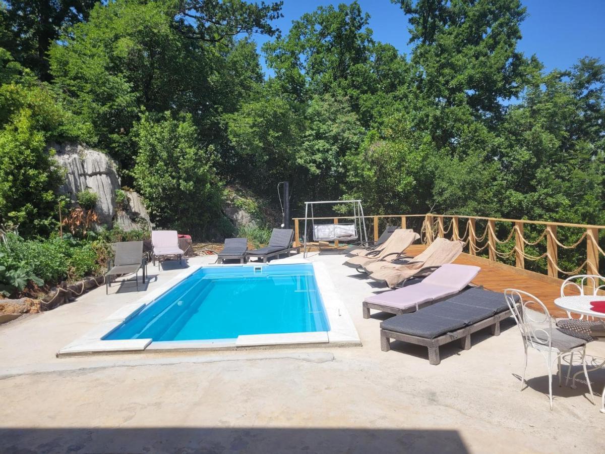 Ferienwohnung Mit Pool Kroatien Mit Meerblick Und Pool 로브란 외부 사진